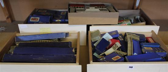 Large collection of Hornby Dublo Engines, tracking, bridges, station etc.